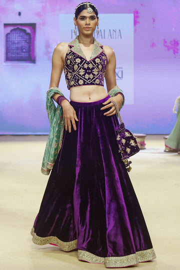 Baingani Modern Lehenga Set