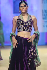 Baingani Modern Lehenga Set