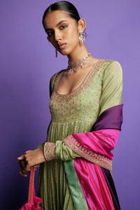 The Pakeezah Tissue Anarkali Set