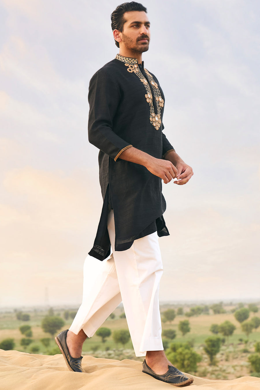 Classic Black Kurta Set