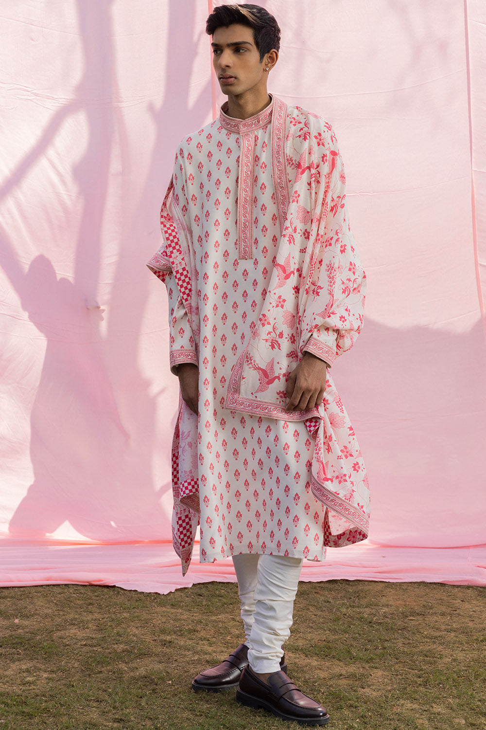 Booti Print Dushalla Kurta Set