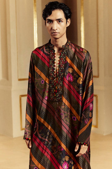 Multicoloured Classic Kurta Set