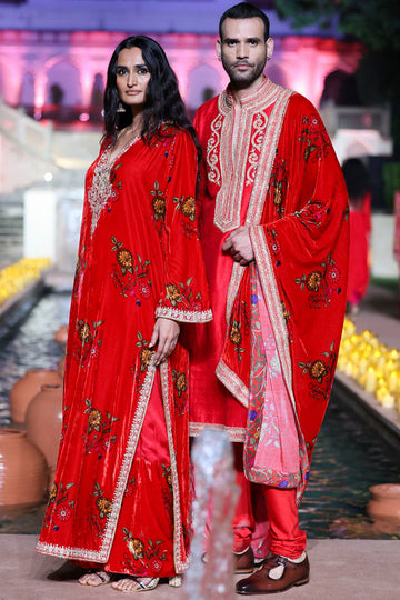 Surkh Laal Dushala Kurta Set