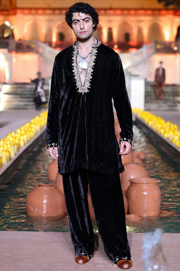 Black Classic Kurta Set