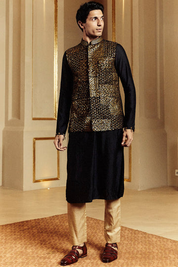 Black Classic Kurta Set