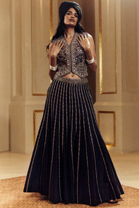 Amer Waistcoat Lehenga Set