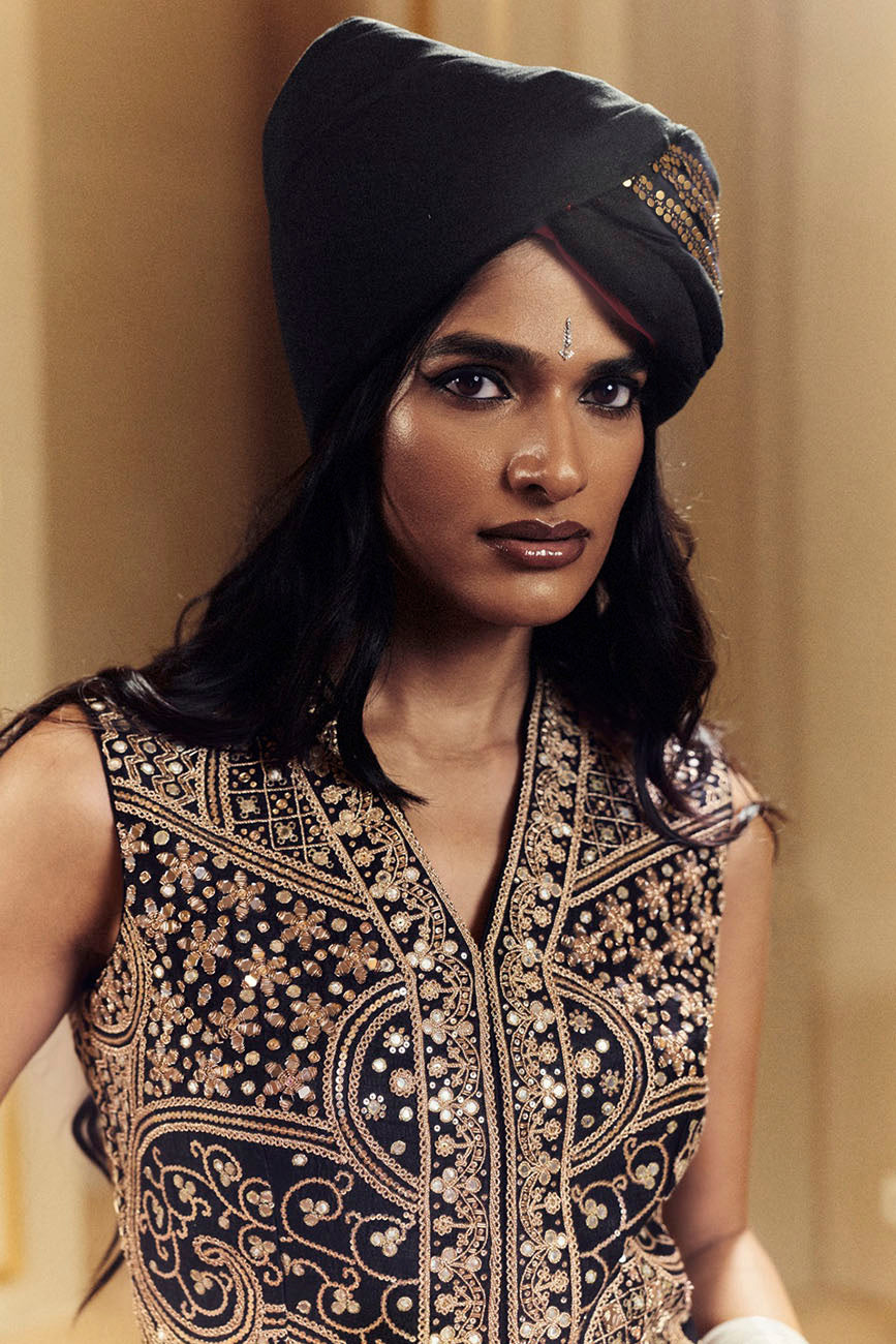 Amer Waistcoat Lehenga Set