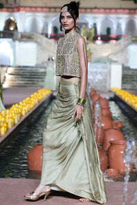 Waistcoat Drape Skirt Set