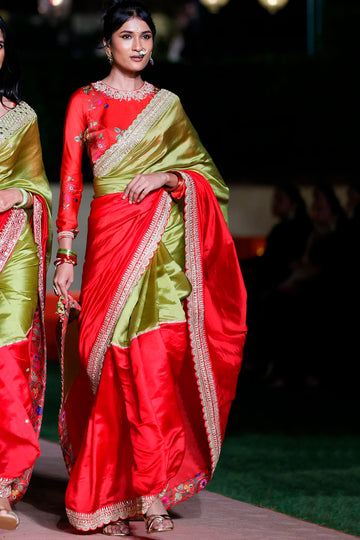 Surkh Laal Saree Set