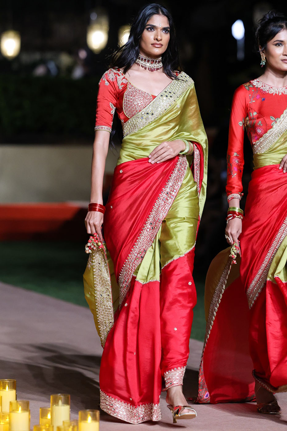 Surkh Laal Saree Set