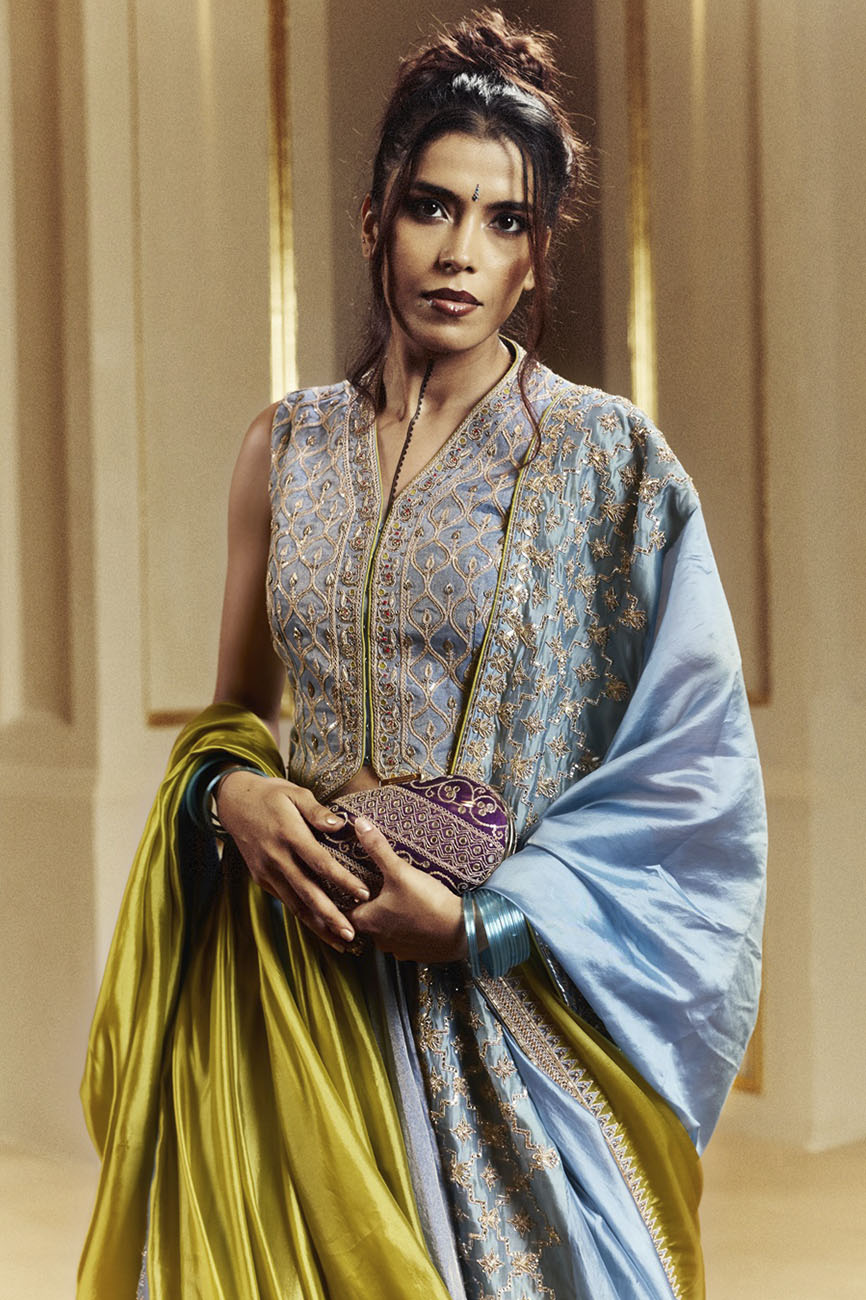 Waistcoat Lehenga Set