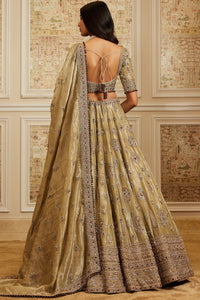 Firdous Gold Lehenga Set