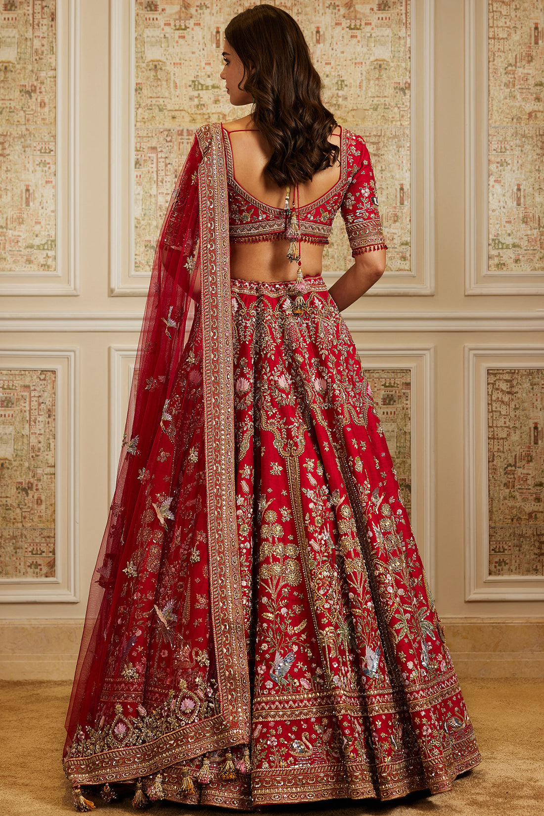 Maysa Red Lehenga Set