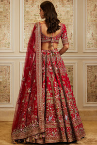 Maysa Red Lehenga Set