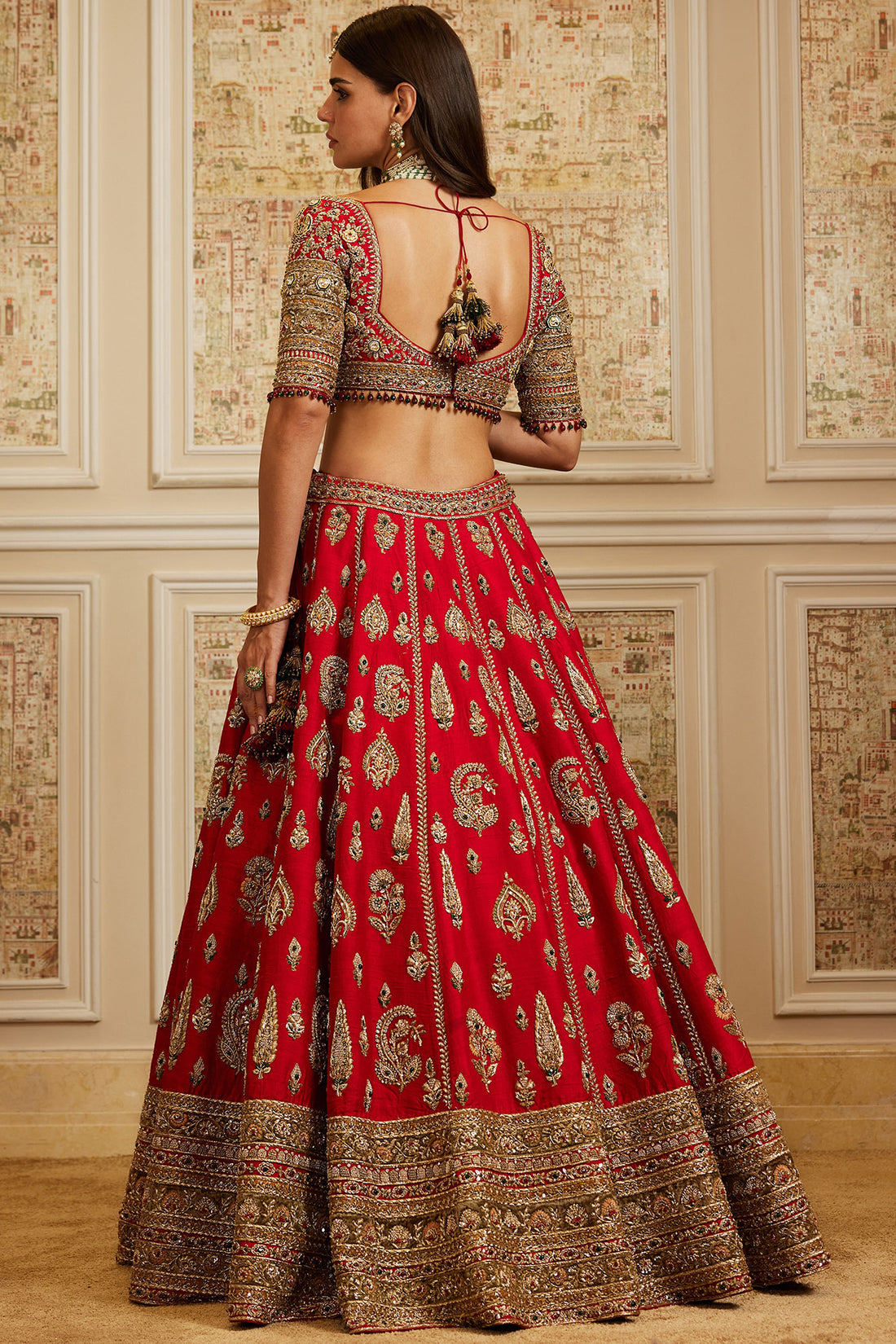 Naima Red Lehenga Set
