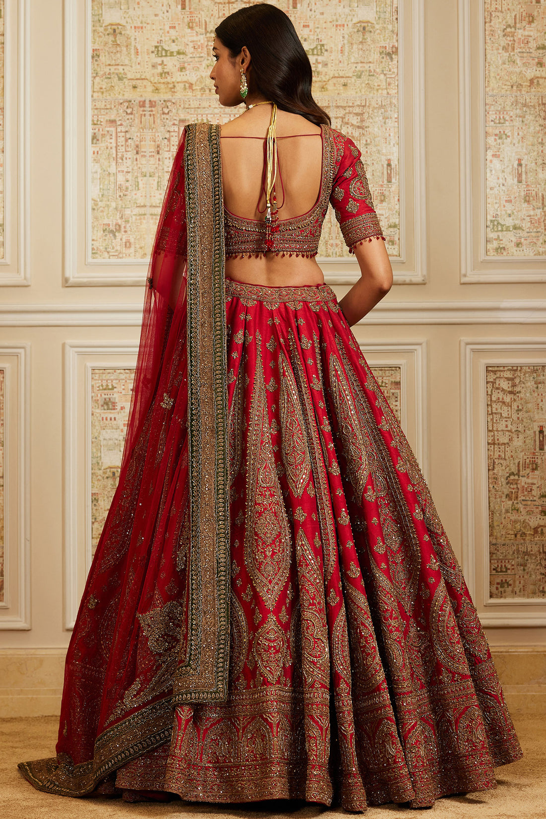 Safira Red Lehenga Set