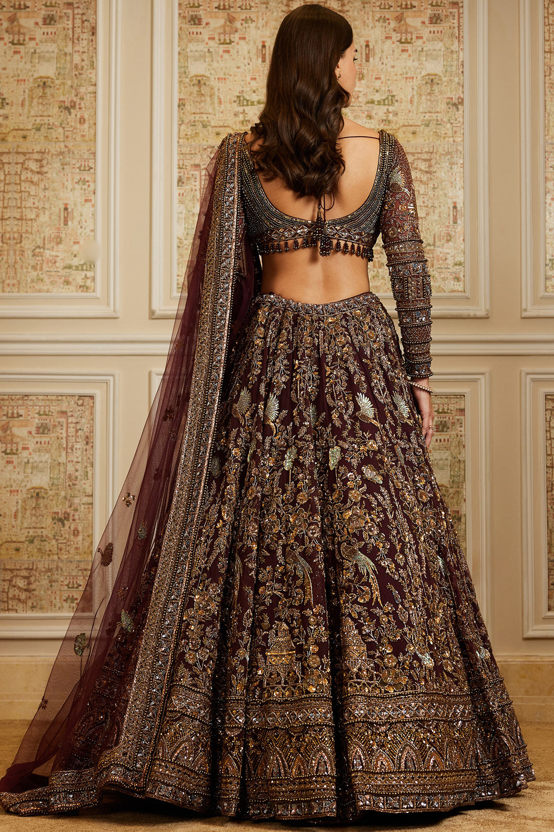 Shahira Plum Lehenga Set
