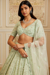 Tajira Sea Green Lehenga Set