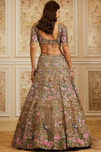 Yasira Gold Lehenga Set