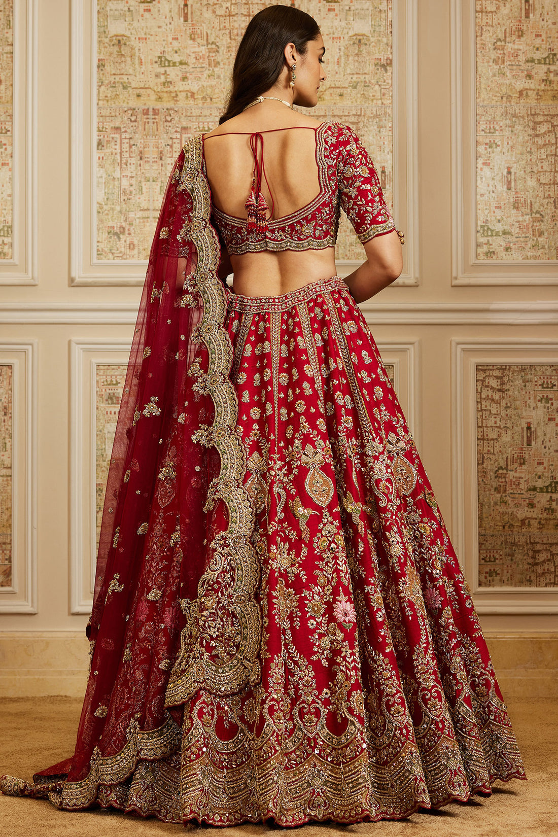 Zinah Red Lehenga Set