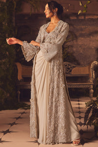 Demure Draped Skirt Set