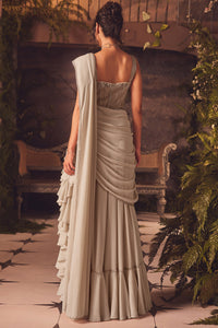 Dusk Draped Gown Saree