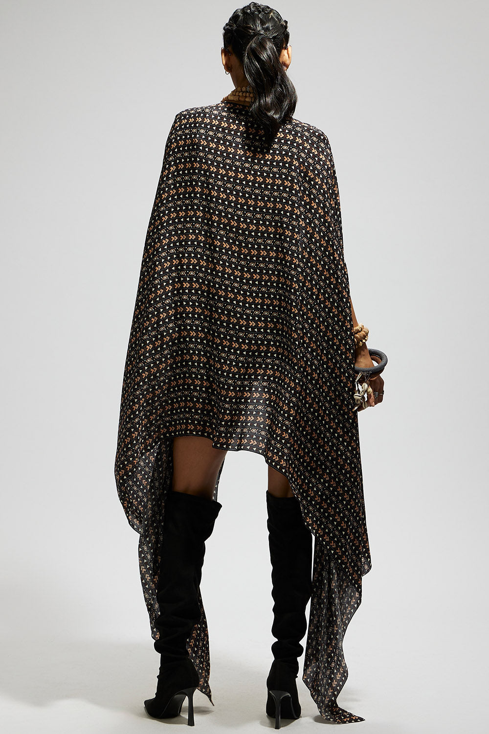 Black Boho Cape