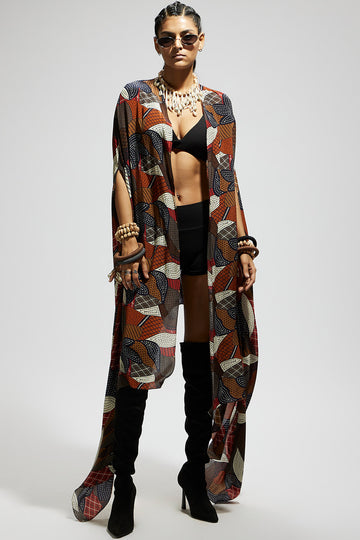 Abstract Print Cape