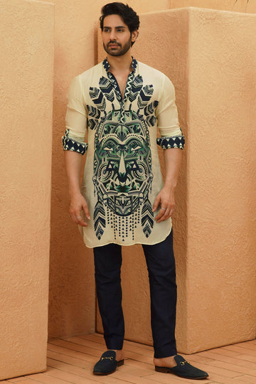 Afreen Rolled Up Sleeve Kurta