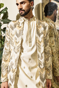 Vayu Chevron Sherwani Set