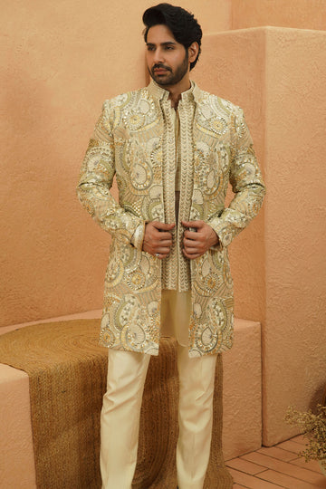 Yasir Sherwani With Pants