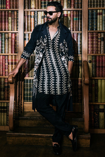 Zahra Mask Trench Coat