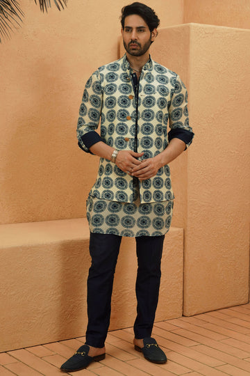 Zain Rolled Sleeve Kurta