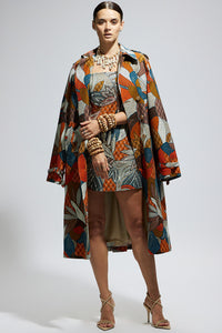 Abstract Trench Coat