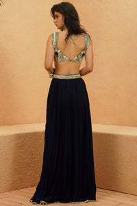 Fez Bustier and Pleated Skirt