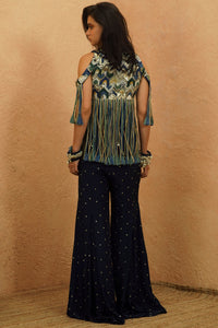 Nadira Cold Shoulder Jacket Set