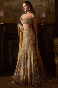 Antique Gold Trail Skirt Set
