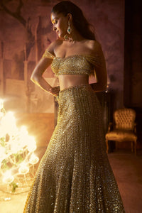 Antique Gold Trail Skirt Set