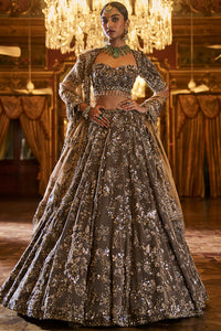 Antique Brown Lehenga Set