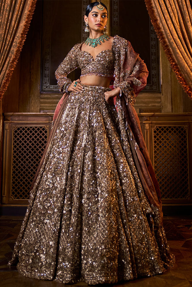 Bronze Lehenga Set