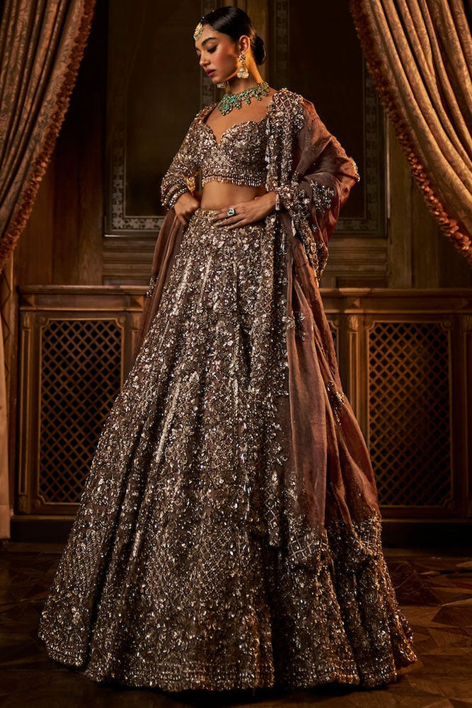 Bronze Lehenga Set