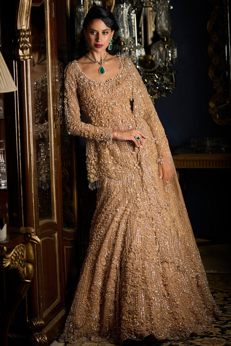 Copper Sequin Lehenga Set