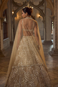 Gold Sequin Lehenga Set