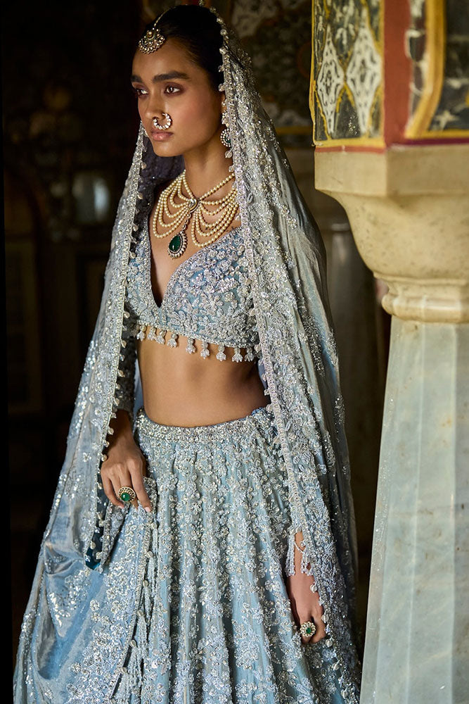 Ice Blue Lehenga Set