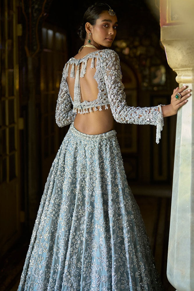 Ice Blue Lehenga Set