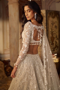 Ivory Floral Lehenga Set