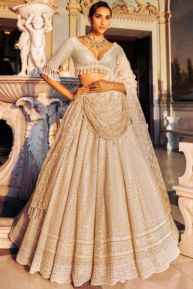 Ivory Pearl Lehenga Set