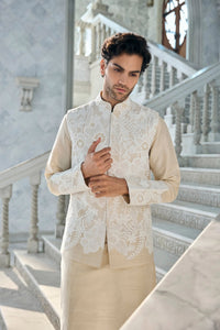 Nude Cut Work Bundi Set