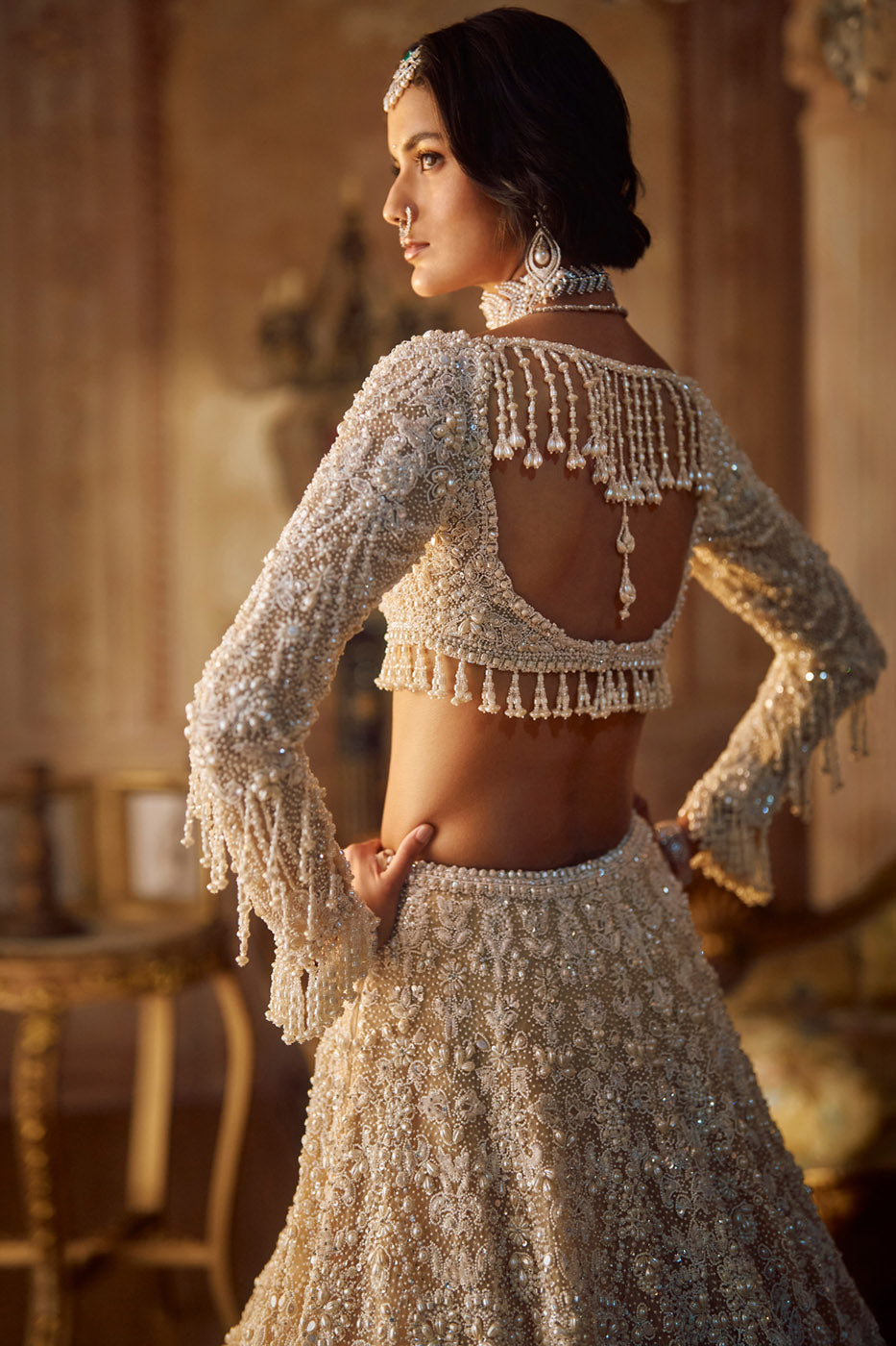 Nude Pearl Lehenga Set