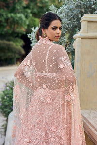 Peach Three-Dimensional Lehenga Set